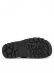 Мюли Double Strap Sandal En0En02753 Tommy Jeans, черный - фото 4