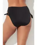 Женские трусы на высокой талии с бантом Swimsuits for All, черный - фото 2