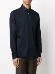 Рубашка-поло с длинными рукавами Kiton, синий - фото 3