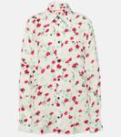 Рубашка с принтом Marni, мультиколор - фото