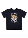Футболка Lucky Tiger Kenzo Kids, черный - фото