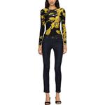 Средние обтягивающие джинсы VERSACE JEANS COUTURE, синий - фото 3