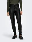 Кожаные штаны ONLY Skinny Leggings ONLSIGGA, черный - фото 2