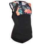 Сплошной купальник MANLY 900 - Черный Красный Olaian - фото 2