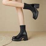 Женские ботинки на каблуке 8,5 см JOSINY, черный - фото 9