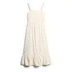 Платье Superdry Statement Tiered long, бежевый - фото