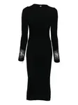 Платье миди с длинными рукавами Genny, черный - фото 2
