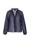 Блуза faina Button-down blouse, Navy/Blue - фото 5