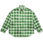 Рубашка Check Button Up Acne Studios, зеленый - фото