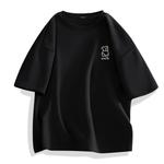 Футболка унисекс MINISO, светло-бежевый (графика на груди "Мечтательная волна") - фото 2