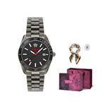 VERSACE Часы V Dome 42mm, Blue - фото 3