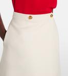 Юбка миди Crepe Couture Valentino, Avorio - фото 4