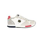 Белые полиэтиленовые мужские кроссовки Blauer - фото