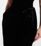 Бархатное платье миди Rasario, черный - фото 4