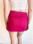 Шикарная мини-юбка розового цвета OLIVACEOUS - фото 2