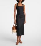 Алиса льняное макси-платье Posse, черный - фото 2