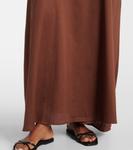 Йоко хлопковое макси-платье Leset, коричневый - фото 5