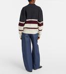 Шерстяной поло свитер с кашемиром Róhe, Stripe - фото 3