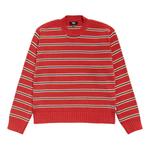Топ Stussy Stripe Knit Crew 'Brick' - фото