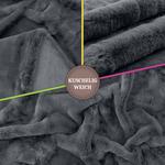 Мягкое одеяло Paco Home Rabbit, антрацит - 200 х 240 см - фото 4