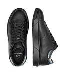 Кожаные кроссовки английские Armani Exchange, черный - фото 4