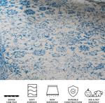 Ковер SAFAVIEH, 61 x 92 см, Adirondack Collection, Grey & Blue, Oriental Distressed, не линяет, прост в уходе, идеален для помещений с высокой проходимостью: гостиная, столовая, спальня (ADR109A) - фото 5