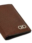 Фактурный держатель для карт Gancini Ferragamo, коричневый - фото 5