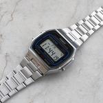 Унисекс молодежные серебряные часы A164WA-1 CASIO - фото 6