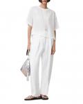 Брюки Becca из льна ALLSAINTS, белый - фото 4