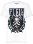 Футболка с нашивкой Philipp Plein Skull&Bones, белый - фото
