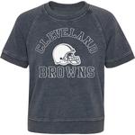 Девчачий джерси heather charcoal Cleveland Browns Cheer Squad raglan Outerstuff - фото 3