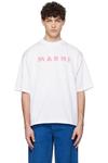 Футболка с логотипом 'marni' Marni, белый - фото