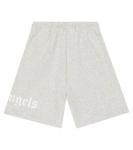 Шорты из хлопкового джерси с логотипом Palm Angels, серый - фото 3