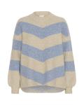 Свитер Kaffe Verana, Mottled Beige/Light Blue - фото