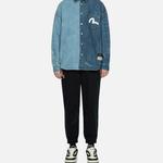 Джинсы мужские черные Evisu, черный - фото 7