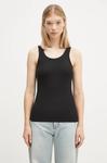 Топ Rib Logo Tank Top Coperni, черный - фото