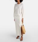 Сумка-шоппер Zoe Small с эффектом рафии Khaite, Natural/Mud - фото 5