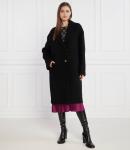 Шерстяное пальто Pinko, черный - фото 3