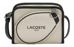 LACOSTE Сумка через плечо из смесовой ткани, Ivory/Emerald Green - фото