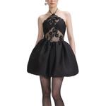 Self-portrait Автопортрет Слип-платье Women's Classic Black - фото 3