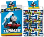 Постельное белье для малышей с паровозиком Томасом, лен/перкаль Beronage - фото