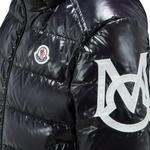 Пуховик черный детский Moncler - фото 7