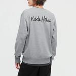 Свитшот Keith Haring X унисекс серый Uniqlo, серый - фото 4
