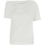 Асимметричная футболка с драпированным воротником Givenchy, белый - фото 4