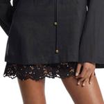 Блузка с разрезом на горловине MICHAEL KORS, черный - фото 6