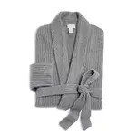 Роскошный ребристый халат Arlotta, серый - фото 4