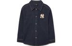 Детская джинсовая рубашка MLB, синий - фото