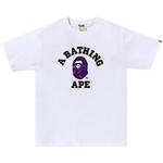 Футболка BAPE Color Camo College Tee, White/Purple - фото