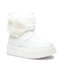 Зимние ботинки платформа60 Love Moschino, белый - фото