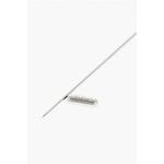 Металлическая булавка с кристаллом Dsquared2, серебряный - фото 3